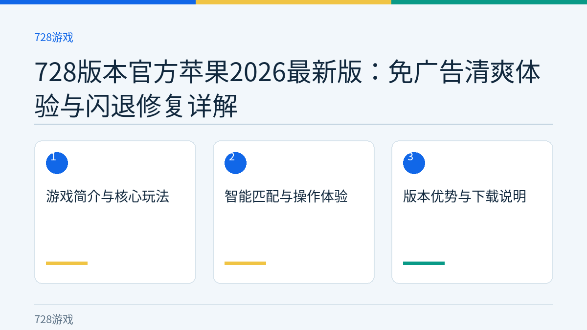 728版本官方苹果2026最新版：免广告清爽体验与闪退修复详解文章内容示意图